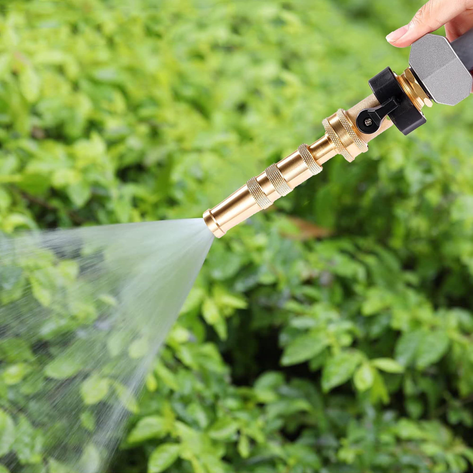 Leak-proof seal on Hourleey nozzle reduces drips during gardening tasks