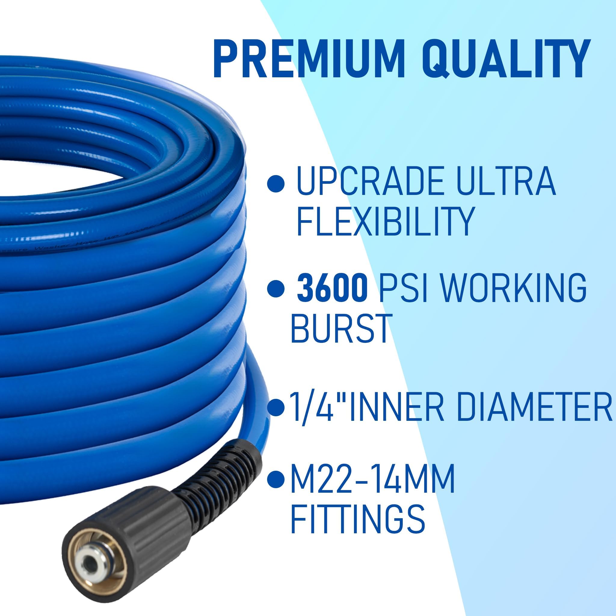 M22-14mm to 3/8-inch quick-connect adapters shown for secure fittings.