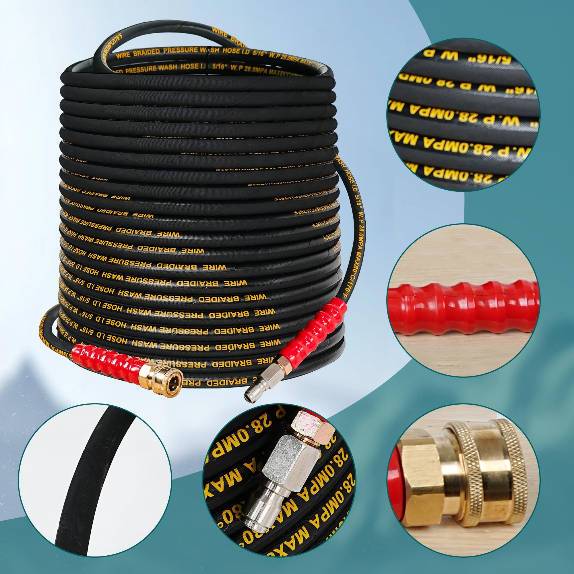 Hourleey 4000 psi working pressure suitable for versatile cleaning tasks