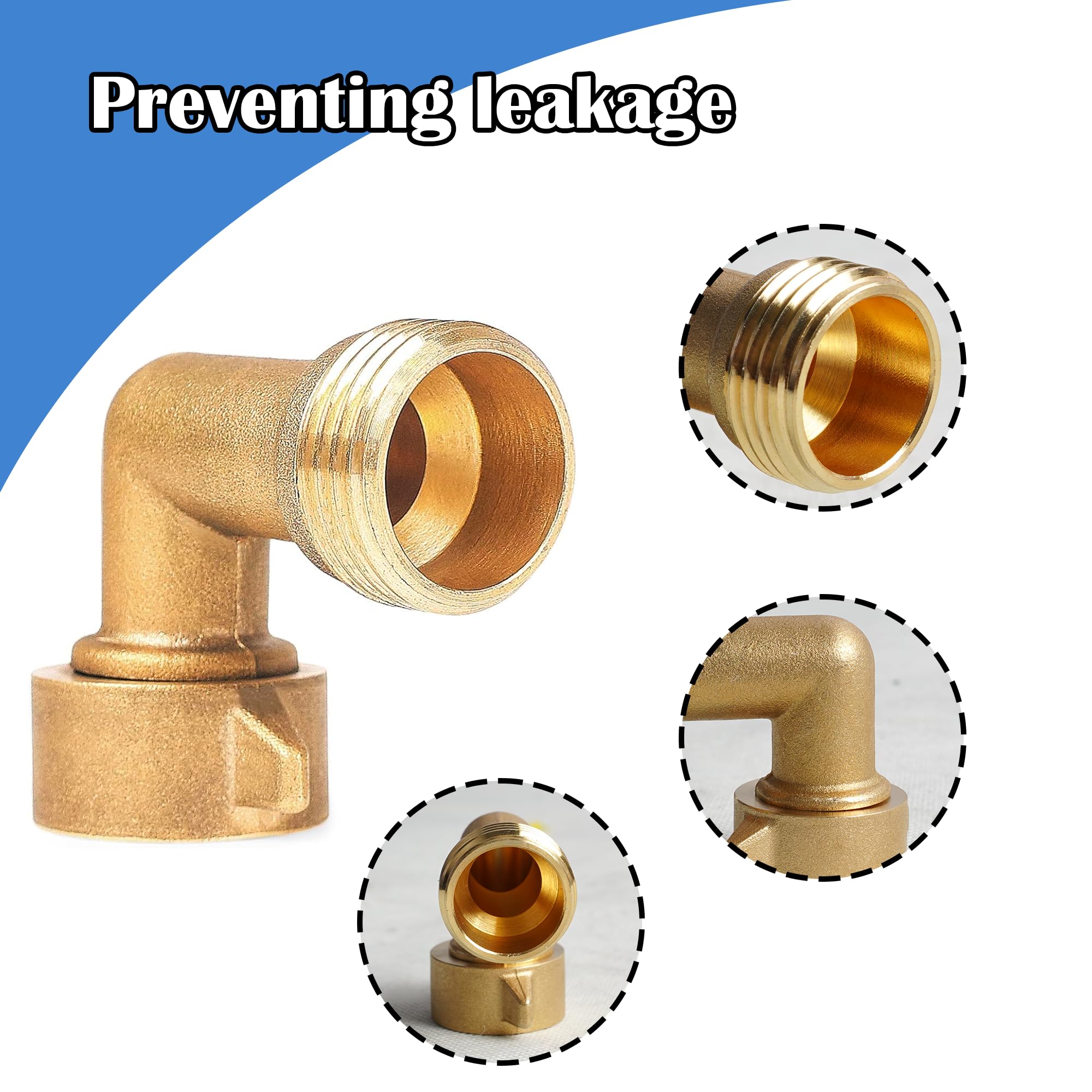 Hourleey hose elbow prevents strain on hoses and filters during garden watering.