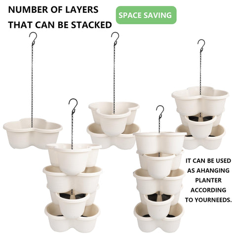 Hourleey Premium polypropylene planters resist fading and cracking in sun or rain.