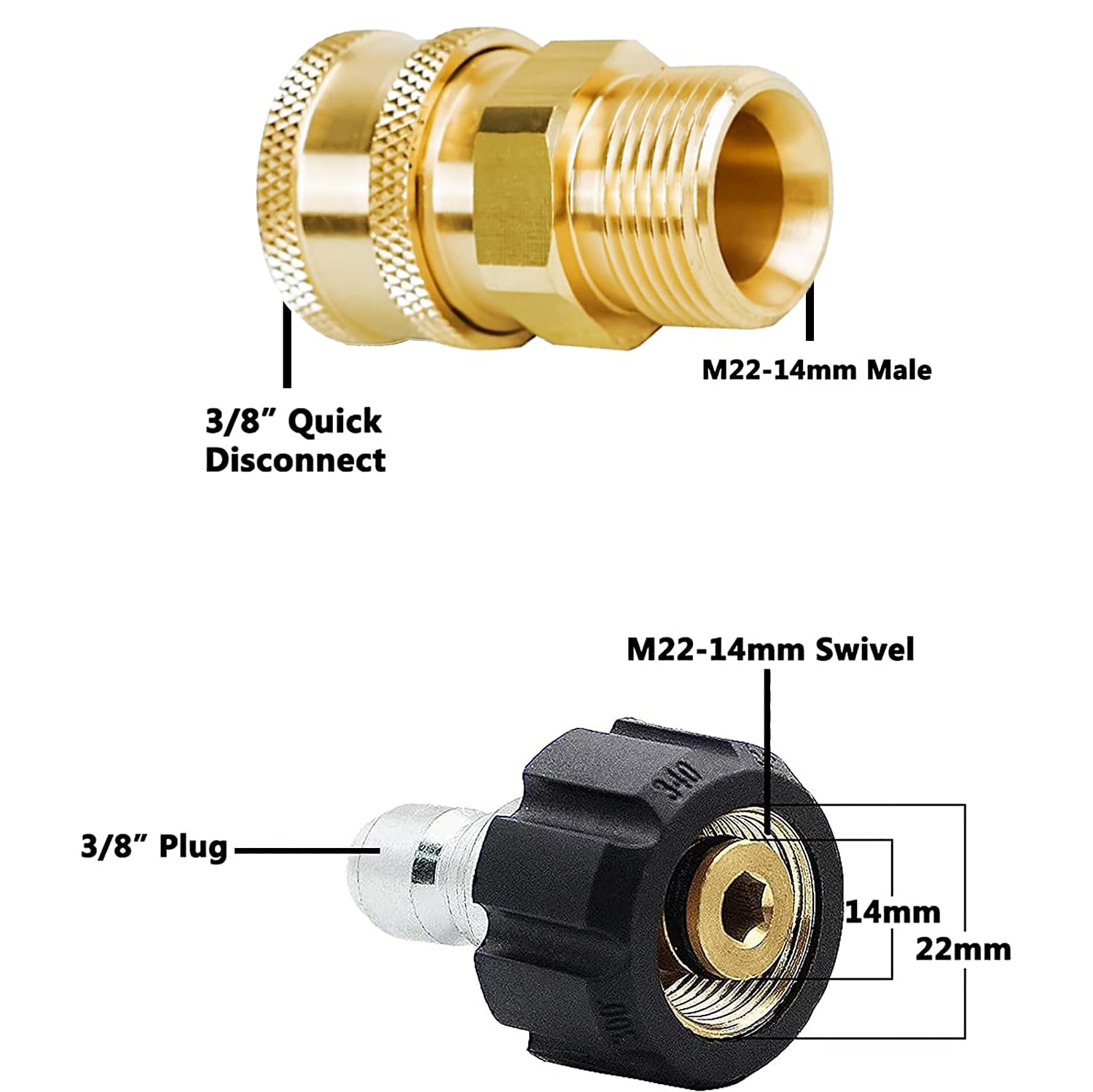 Hourleey brass construction shown for durable corrosion-resistant fittings