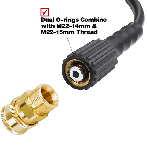 Hourleey M22 swivel 14mm for smooth rotation and leak-free use
