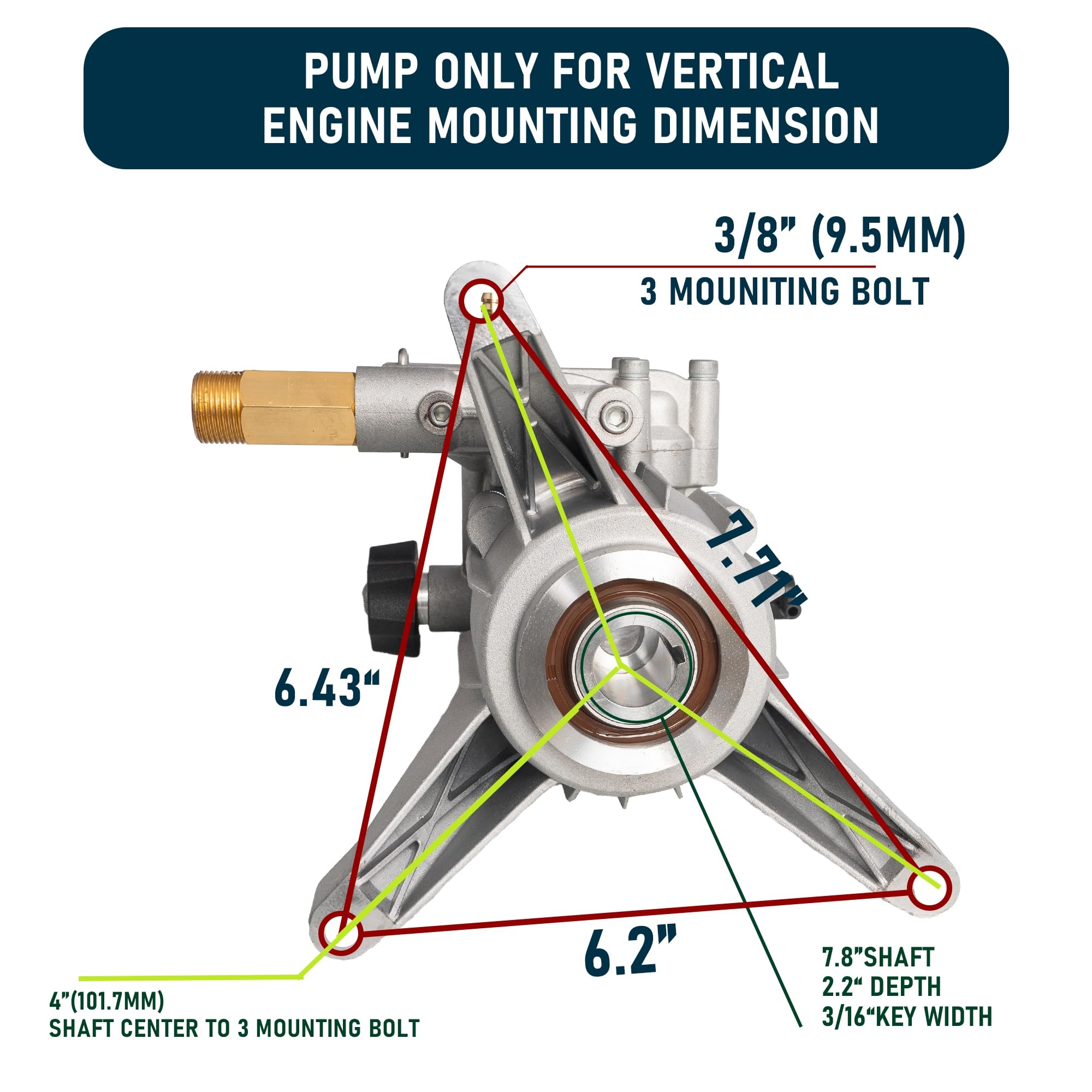 Hourleey pump with detergent hose included for easy soap application during cleaning.