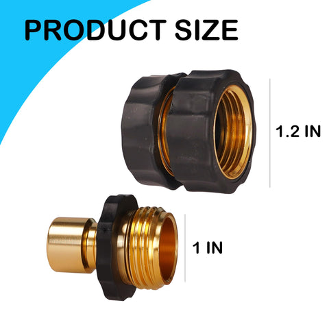 Hourleey female quick connector 3/4-inch ready for easy hose attachment