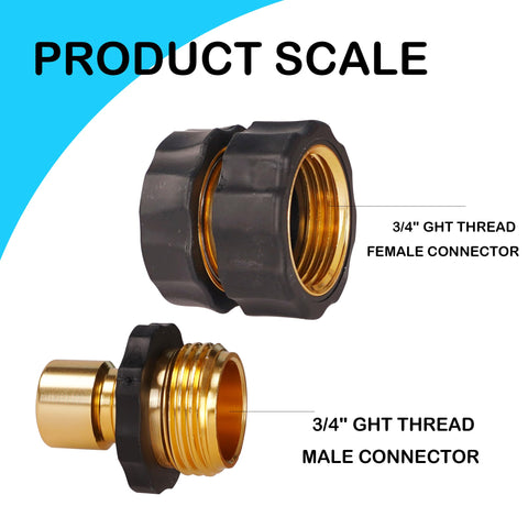 Hourleey male quick connector 3/4-inch designed for fast connect/disconnect