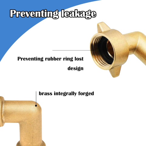 Hourleey 90° connector simplifies under-sink or wall-adjacent faucet setups.