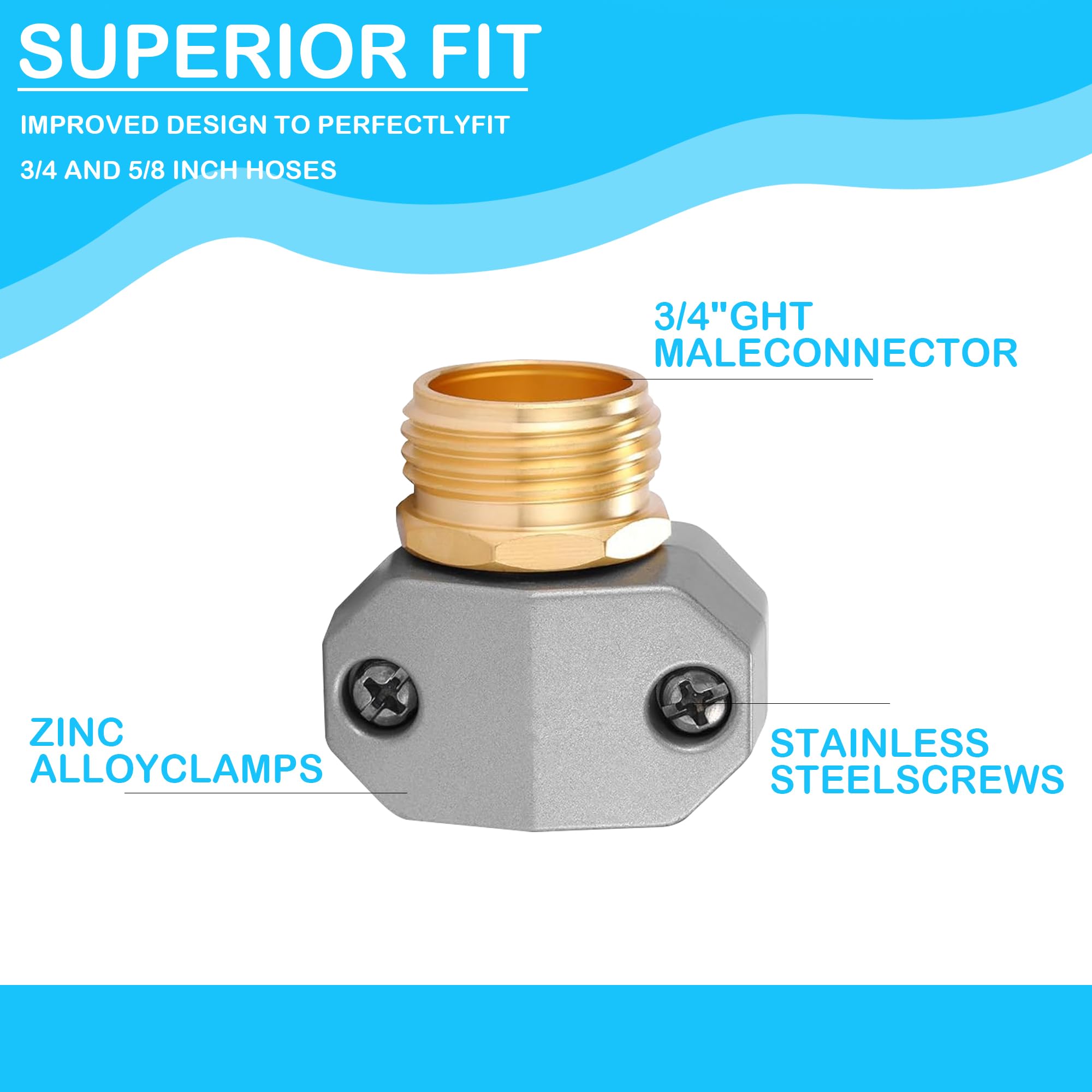 Hourleey stainless screws securing weatherproof hose fittings for longevity.
