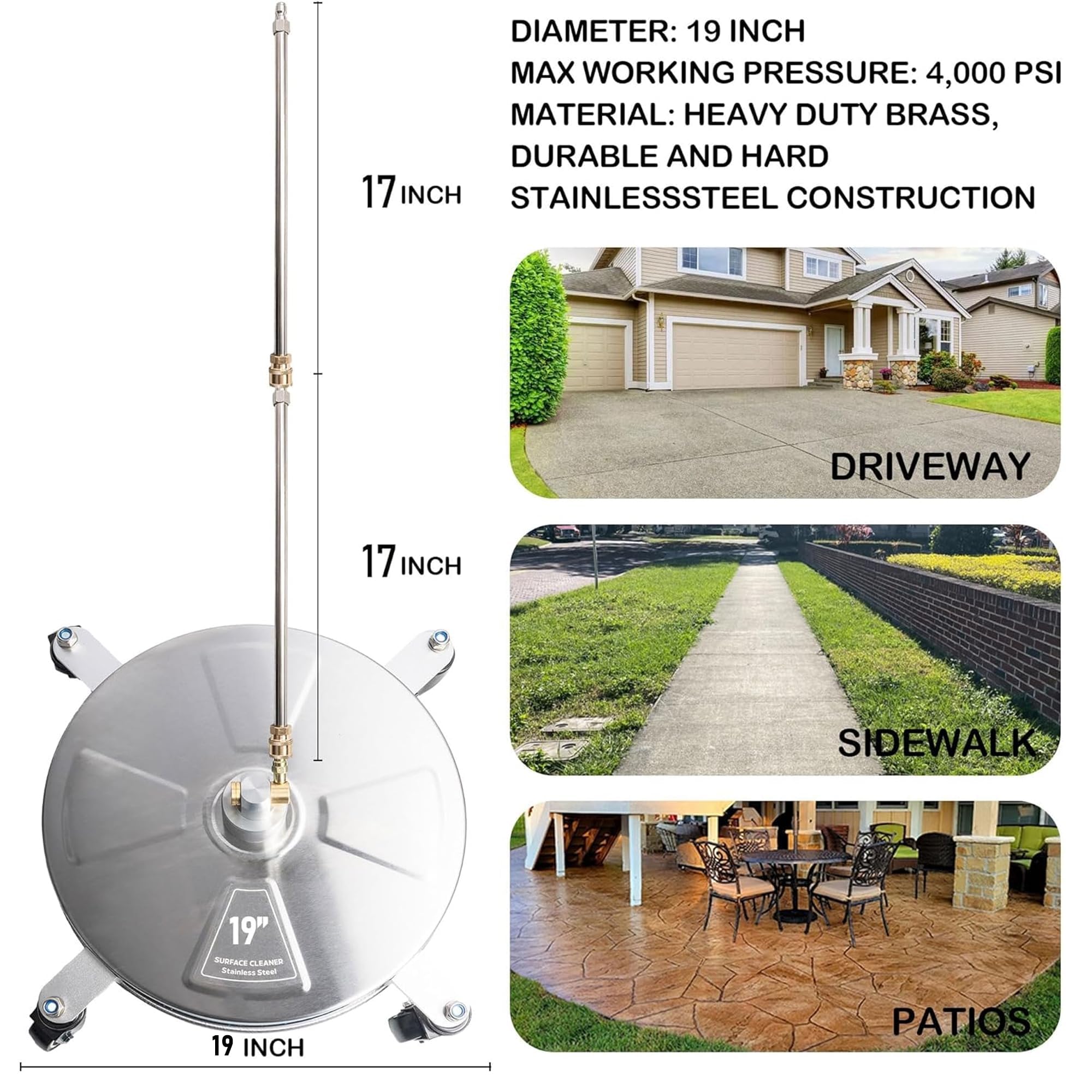 Hourleey stainless steel body highlights durability and stable performance.