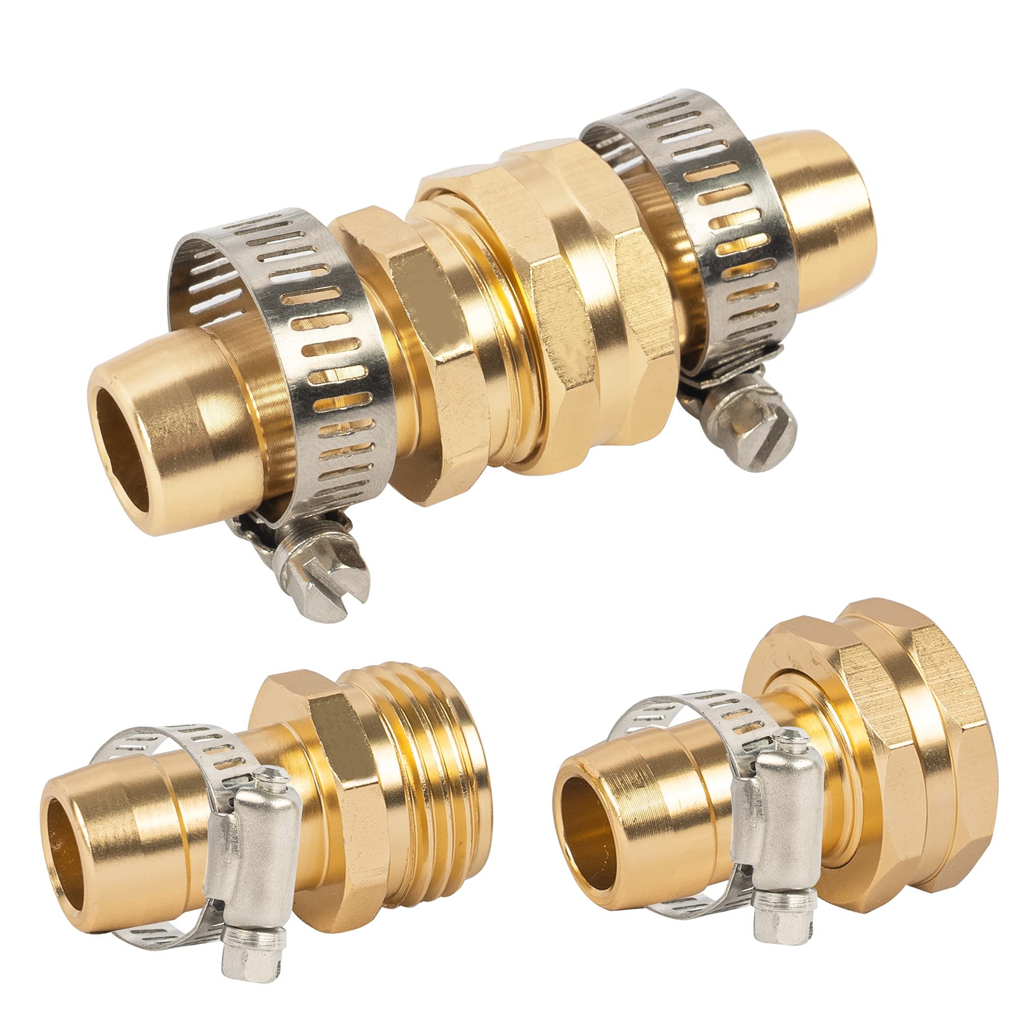 Hourleey stainless steel clamps close-up showing strong grip on hoses.