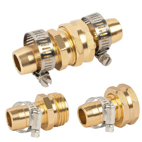 Hourleey stainless steel clamps close-up showing strong grip on hoses.