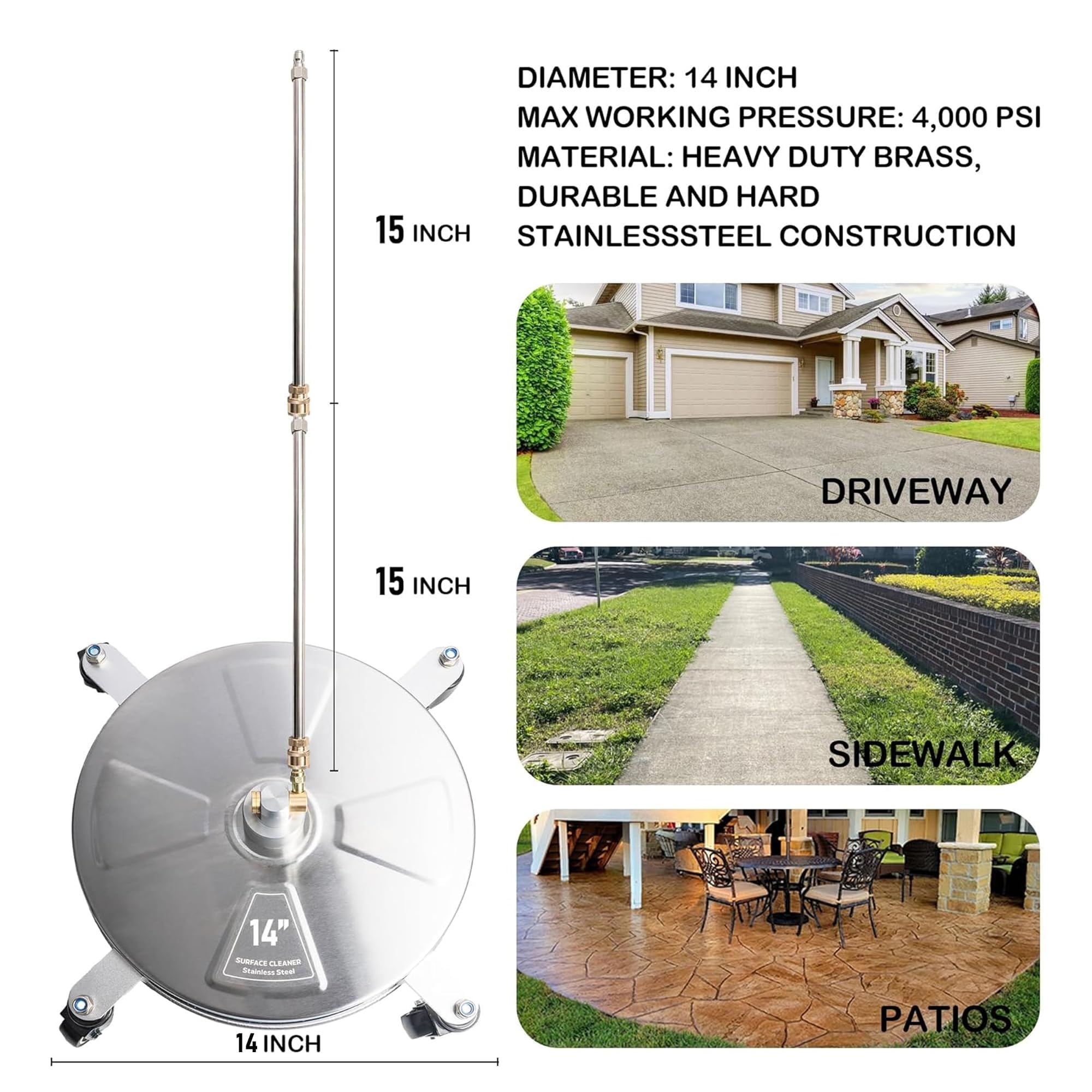 Hourleey stainless steel construction highlights durability for tough use