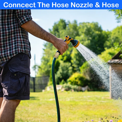 Hourleey standard 3/4 inch GHT compatibility supports most hoses.