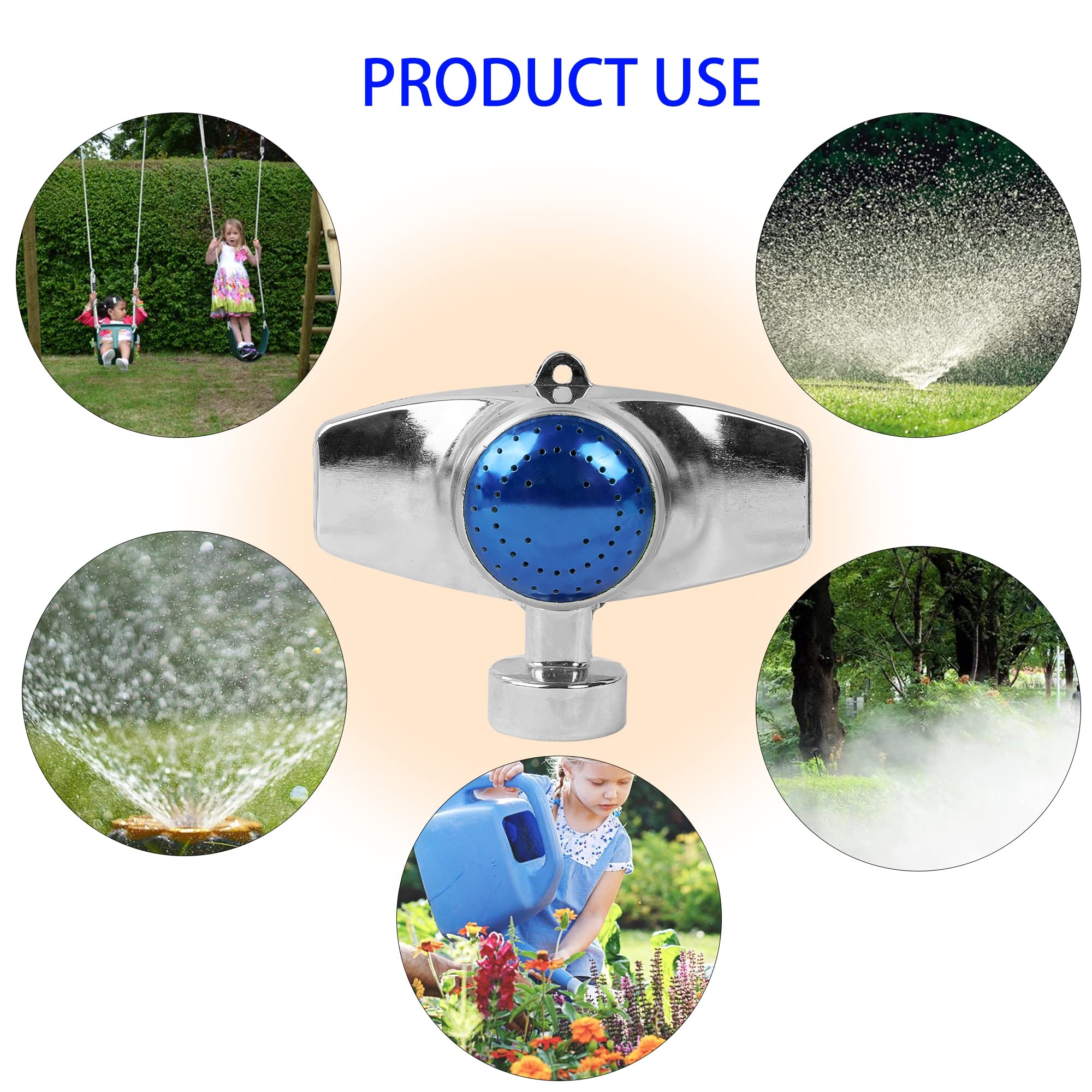 Hourleey yard sprinkler with standard hose connection for easy setup