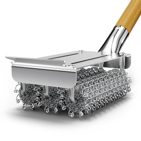 HOUSE AGAIN bristle-free grill brush demonstrates safe design for food-grade cleaning