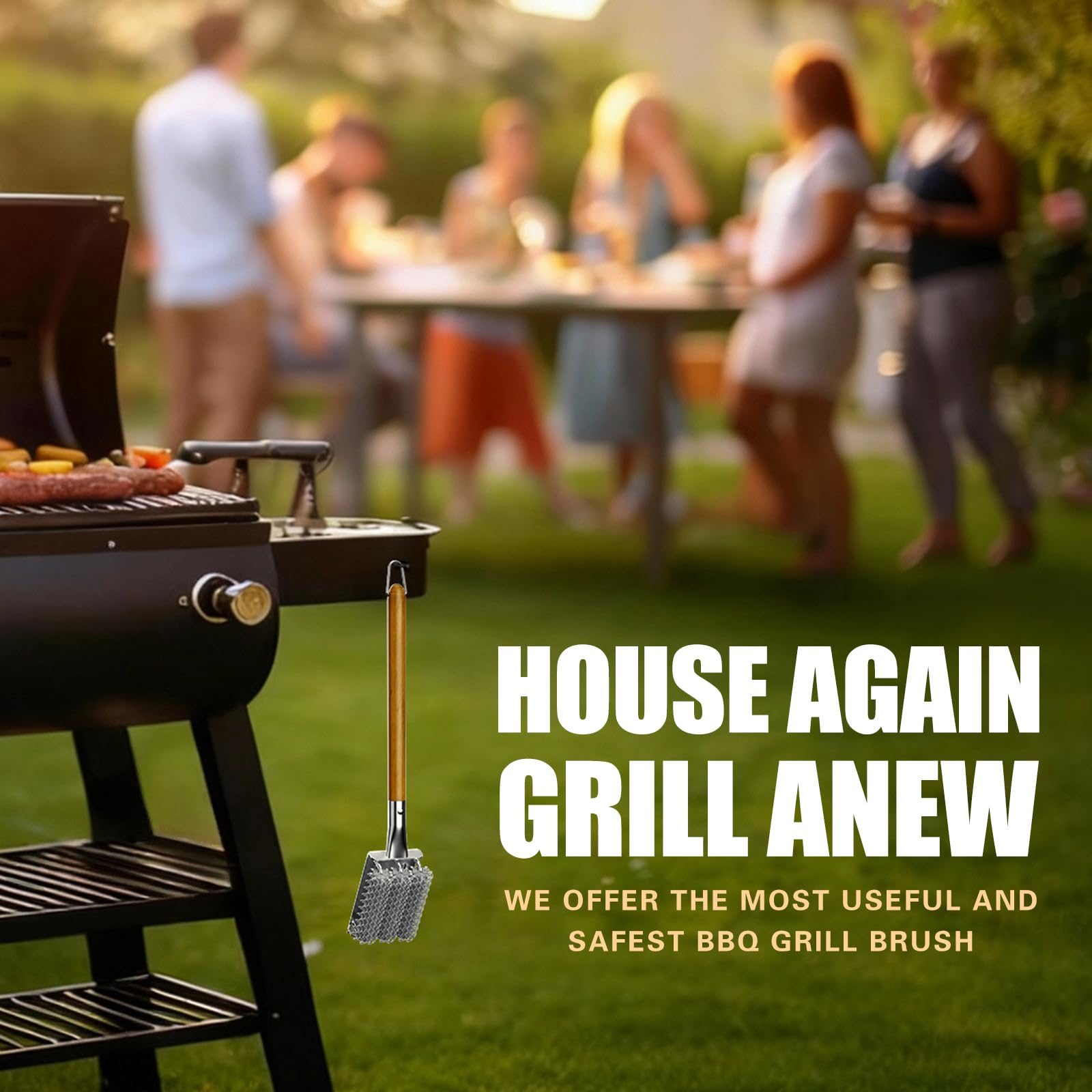 House Again universal grill saver offers durable cleaning without bristle loss