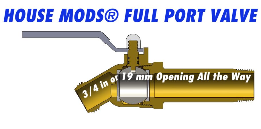 House Mods HMP011 three-inch shank ready to reach deep drain ports.