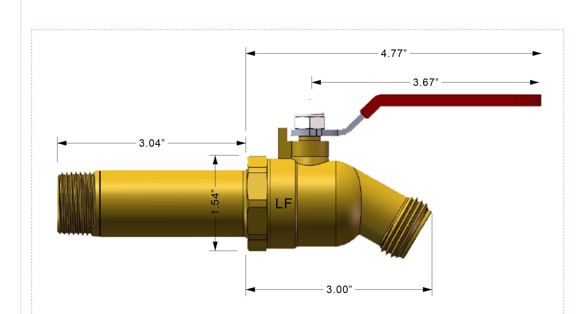 House Mods HMP011 304 stainless ball valve for durable, smooth drainage performance.