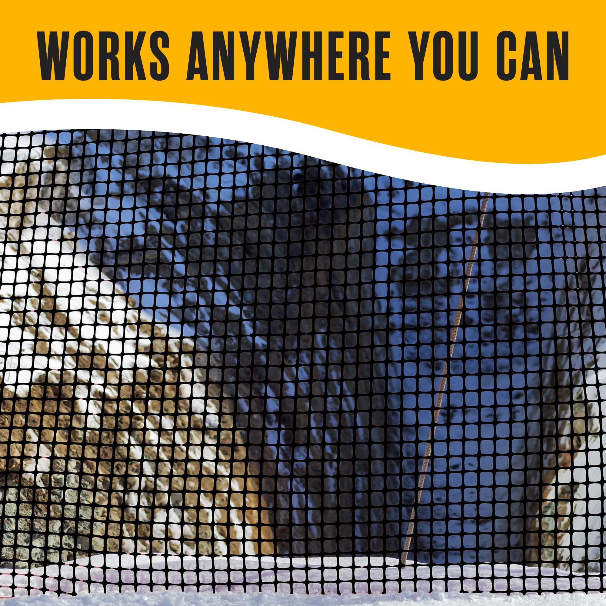 Houseables 50 feet long fence netting suits large outdoor setups