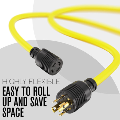 Houseables all-weather cord shown for indoor and outdoor use with flexibility.
