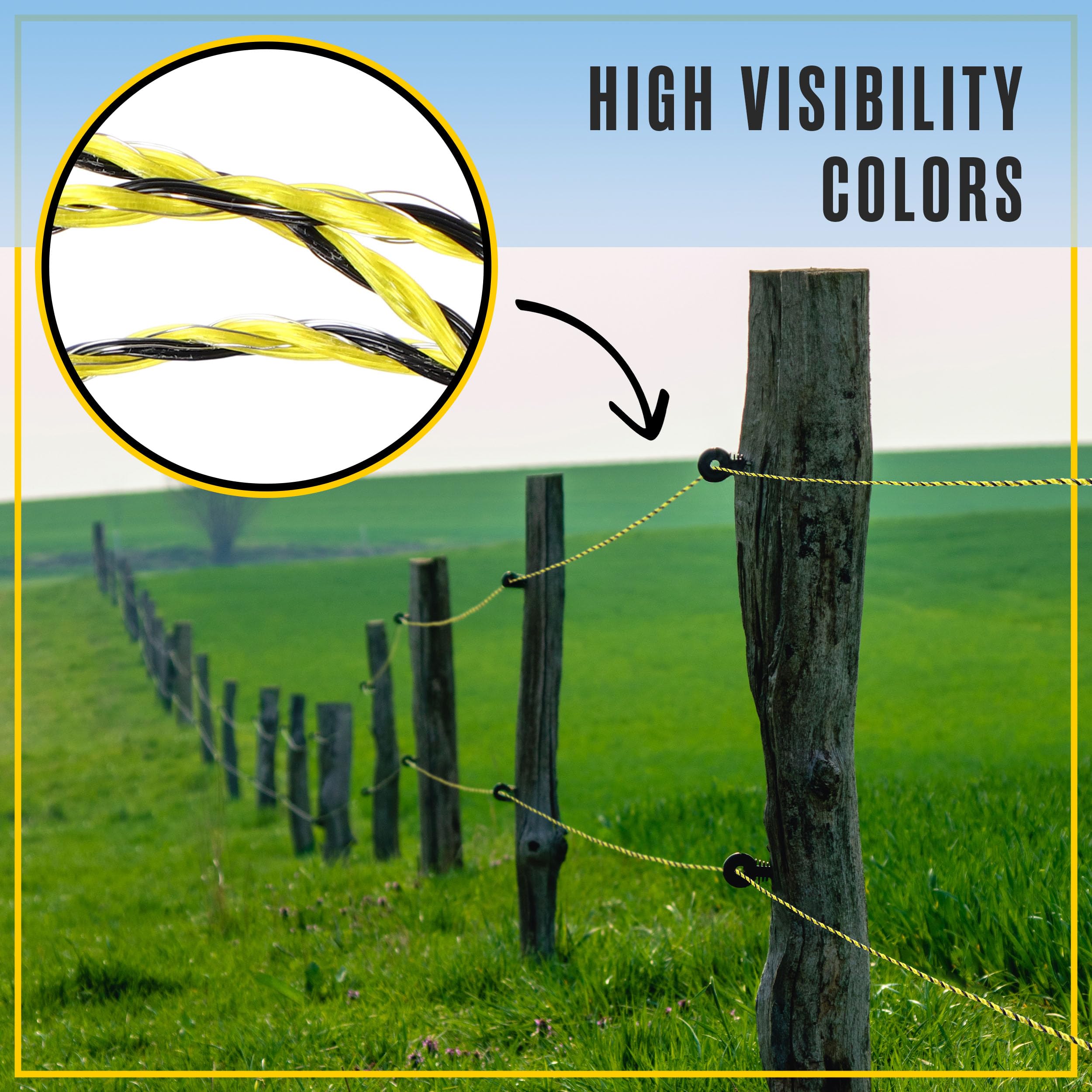 Houseables fence wire suitable for chickens, pigs, cattle, and pets