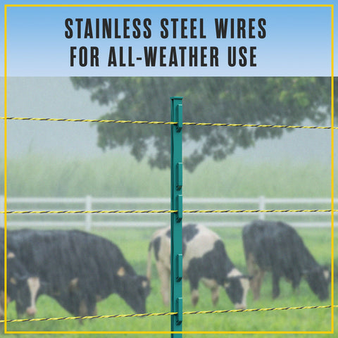 Houseables UV and rust resistant fence wire for outdoor durability