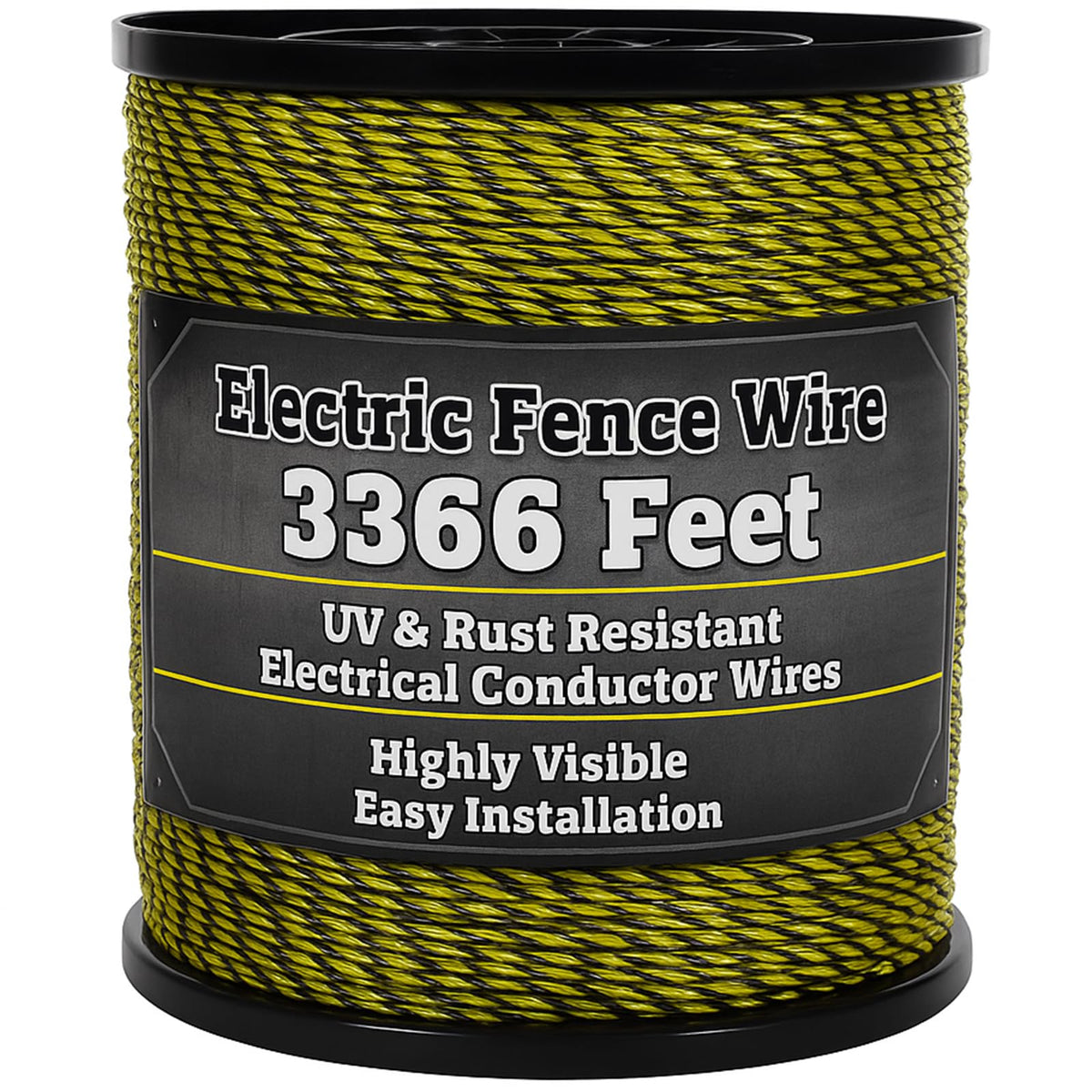 Houseables electric fence wire spool for easy containment in large pastures