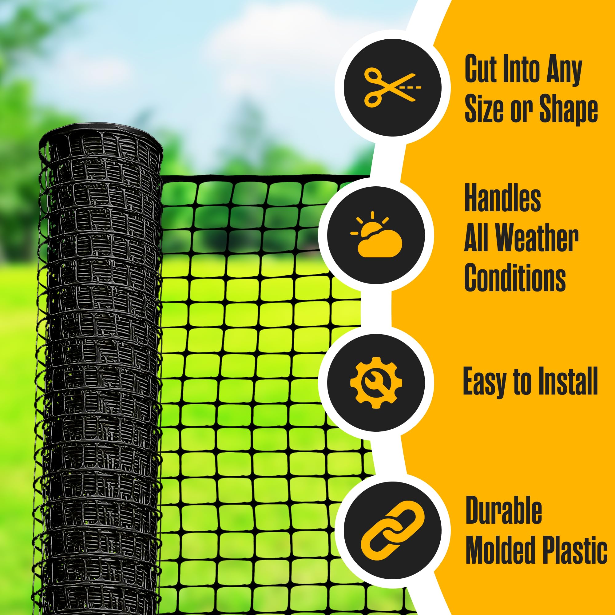 Houseables garden protection fence netting shields flowerbeds from trampling