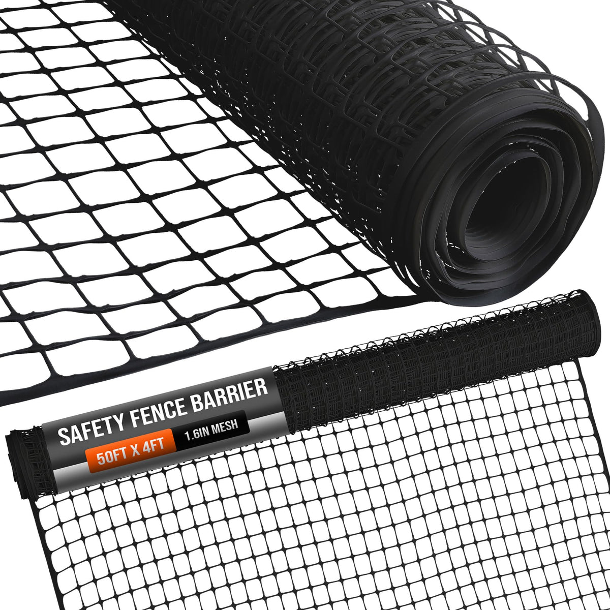 Houseables plastic fence netting roll forms a portable barrier for yards and gardens