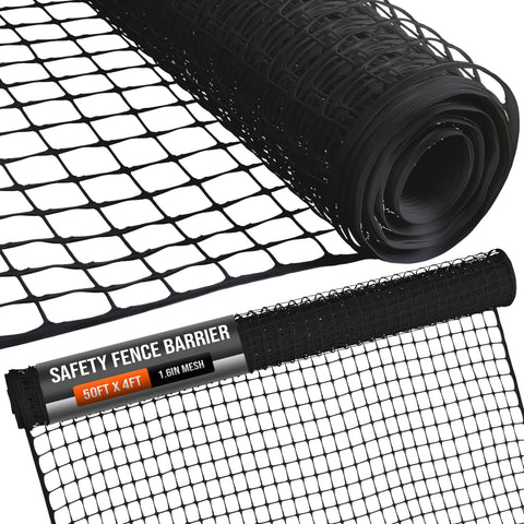 Houseables plastic fence netting roll forms a portable barrier for yards and gardens