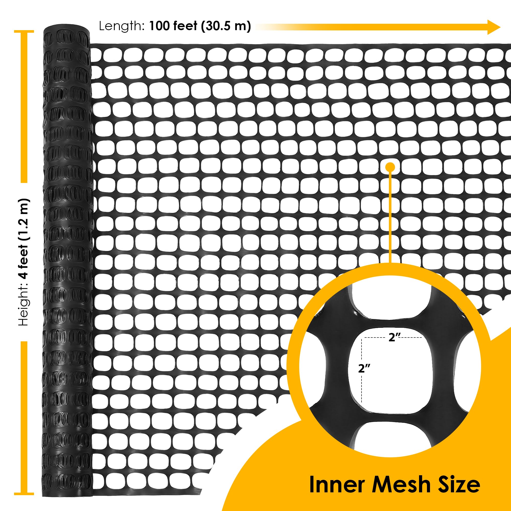 Houseables plastic mesh roll deer netting protects garden beds