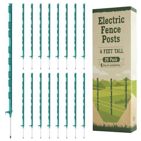 Houseables Step-In Post for quick, stable garden fencing.
