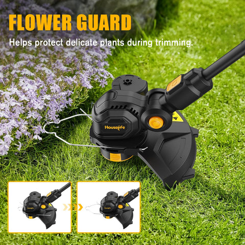 Houselife 90-degree tilting cutting head enables precise edging at odd angles
