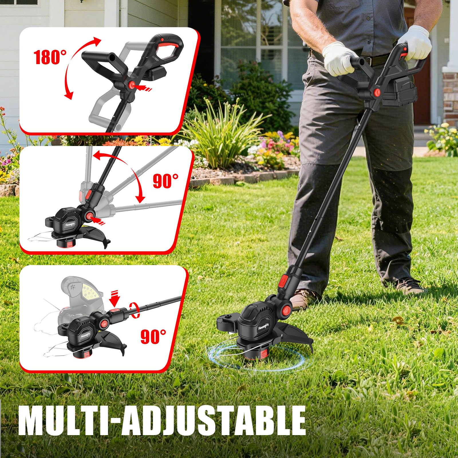 Automatic line feed eliminates bumping for smoother trimming.