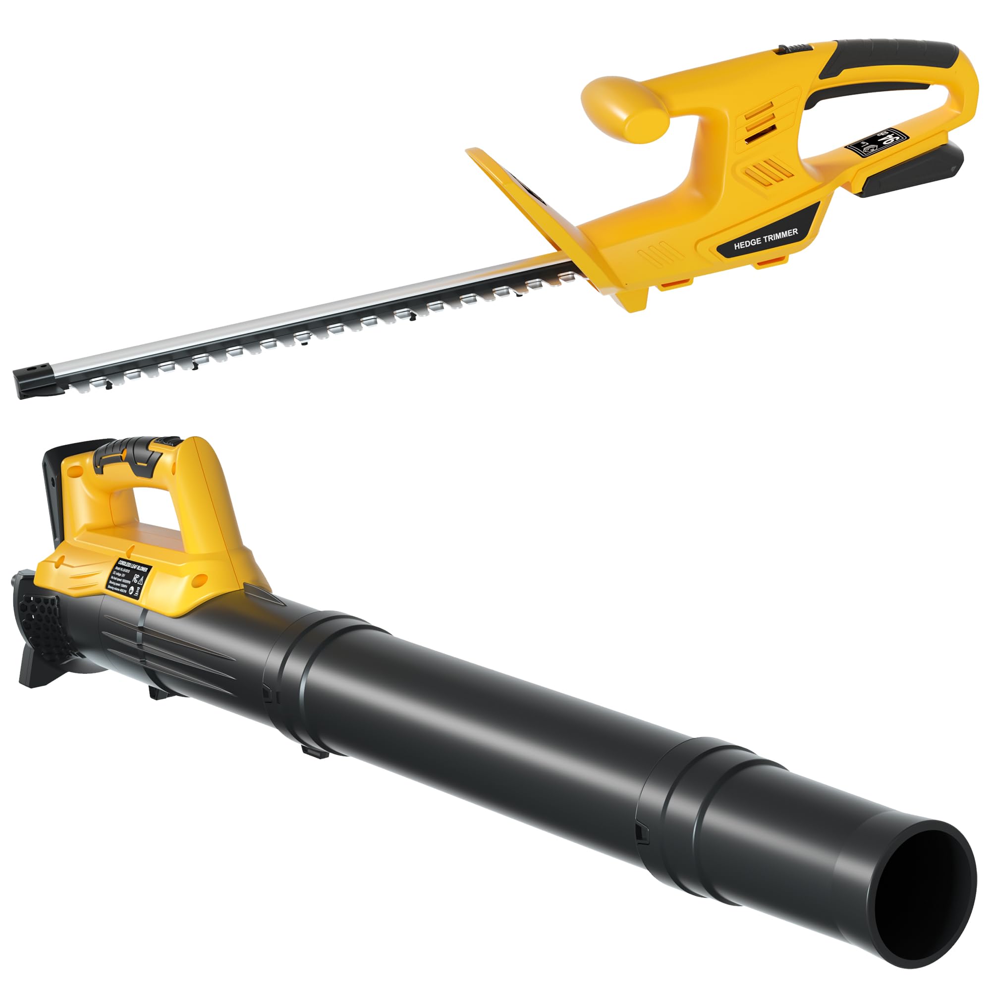 Houselife cordless hedge trimmer with an 18-inch blade for precise cuts.