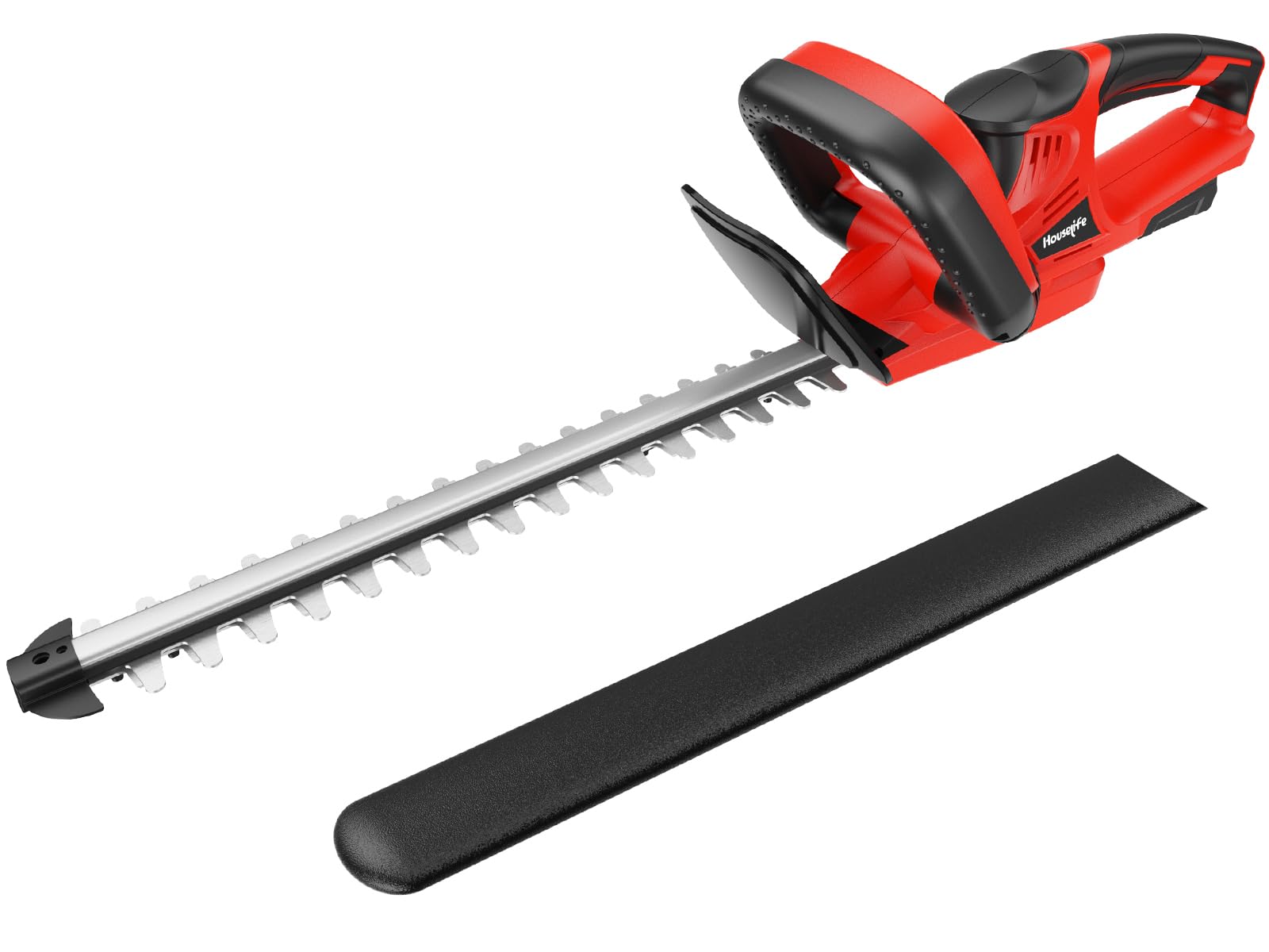 Houselife cordless hedge trimmer with 22-inch dual-action blades for precise shaping