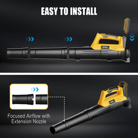 Houselife cordless leaf blower around AC units for hard-to-reach corners