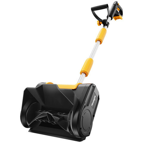 Houselife cordless snow shovel with DeWalt 20V power clears a narrow path quickly