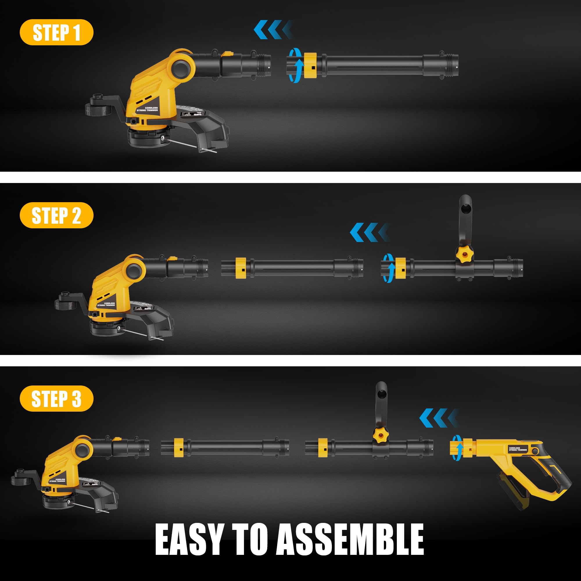 Houselife compatible with Dewalt 20V Max battery for flexible power options.