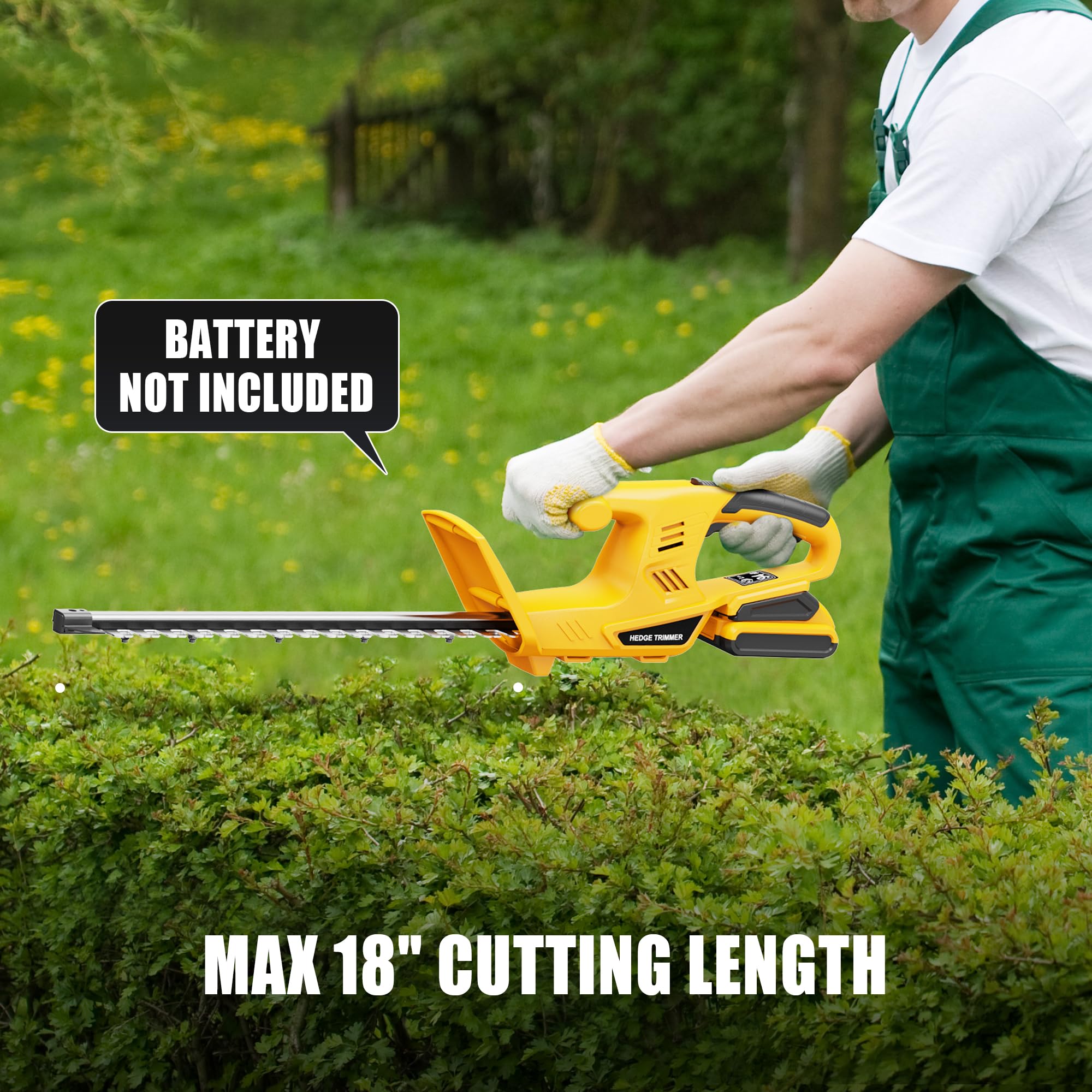 Houselife hedge trimmer delivers 1400 SPM motor power.