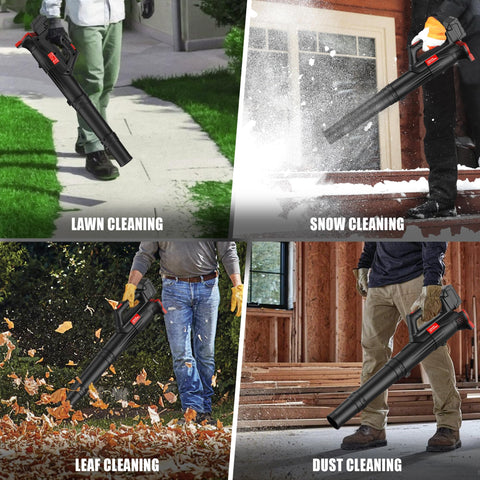 All-season outdoor helper for lawn care and light snow tasks