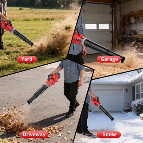 Houselife compact handheld blower ideal for lawn and driveway cleanup.