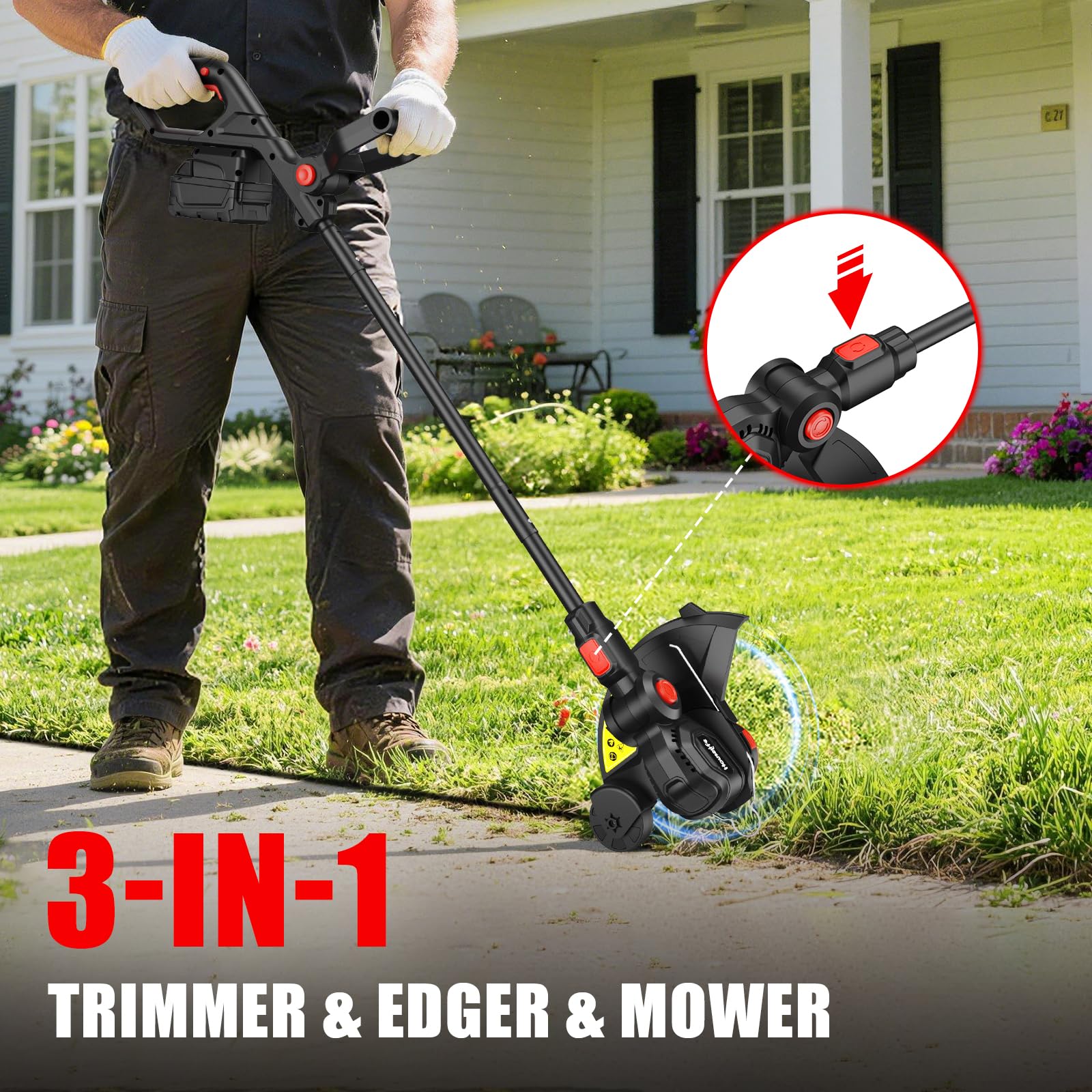 Lightweight 4.2 lb design reduces fatigue during long tasks.