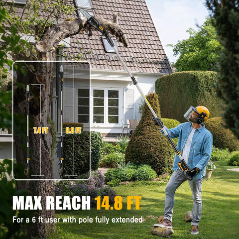 Houselife 4-angle head enables precise cuts on angled branches.