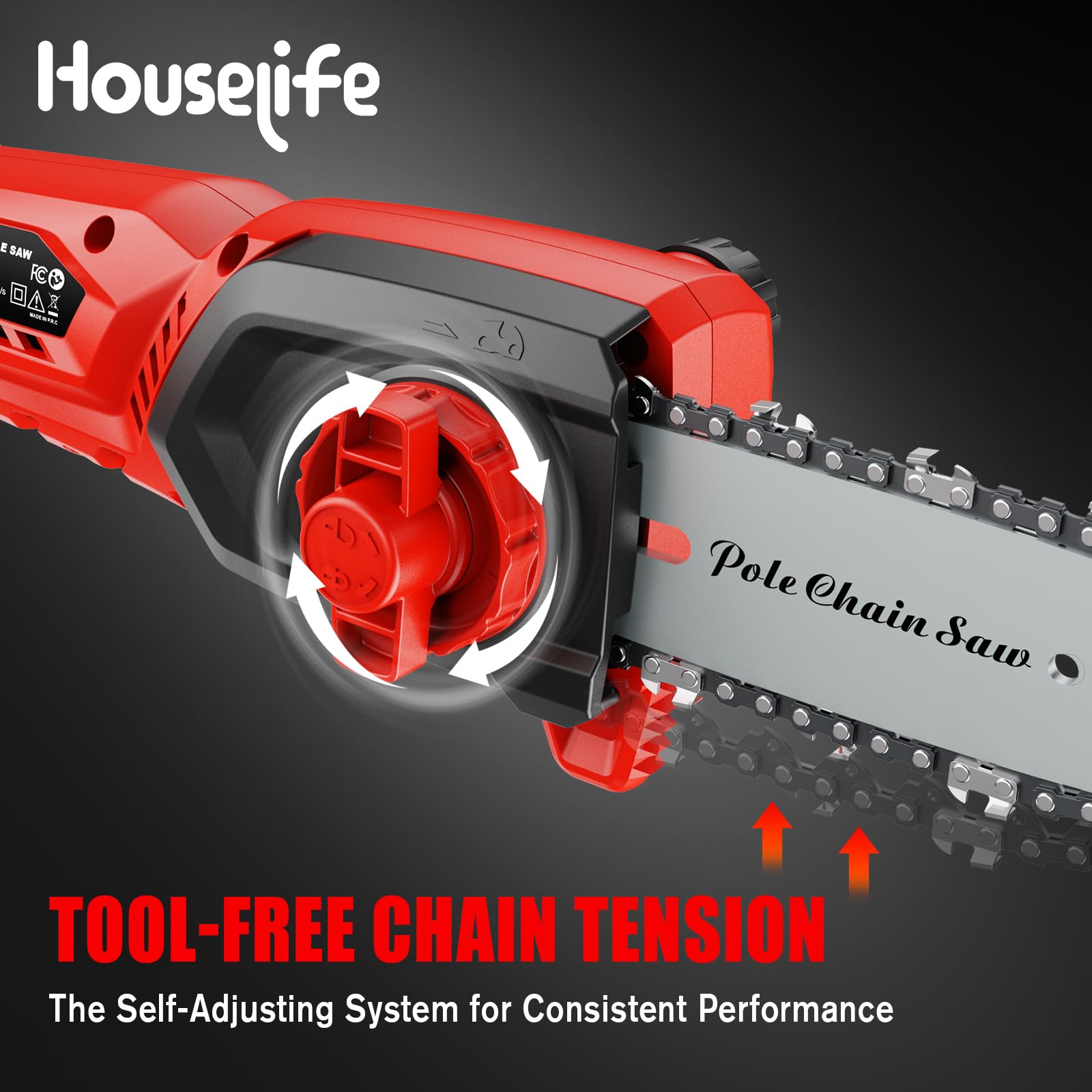 Houselife lightweight 7 lb design reduces fatigue during overhead pruning.