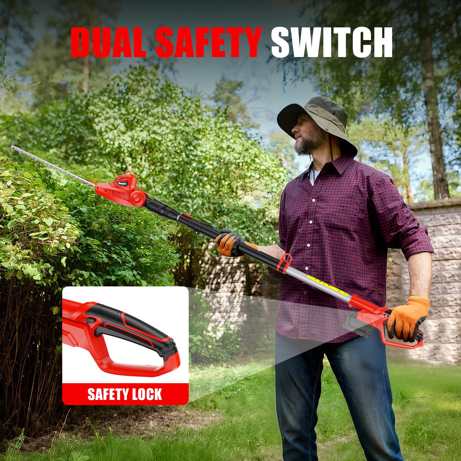 Houselife cuts branches up to three-quarter inches for thick hedges