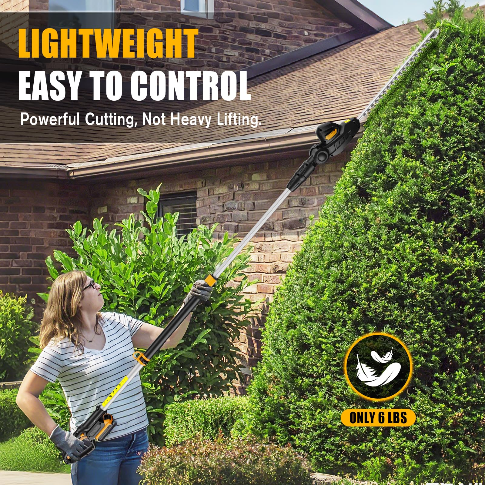Houselife tool-free assembly makes setup quick for home yard work.