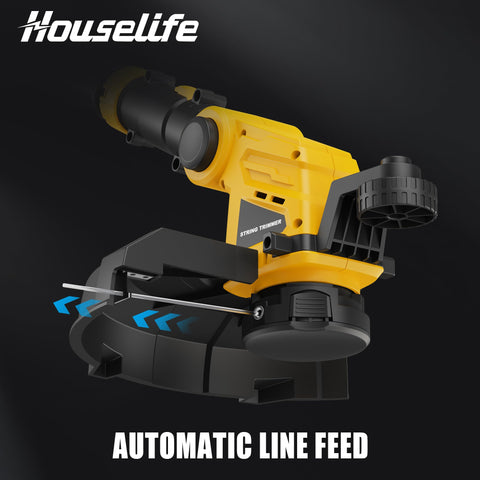 Houselife tool-free 2-second trim and edge switch speeds lawn edging.
