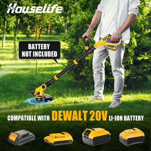 Houselife weed eater with auto-feed delivers uninterrupted trimming.