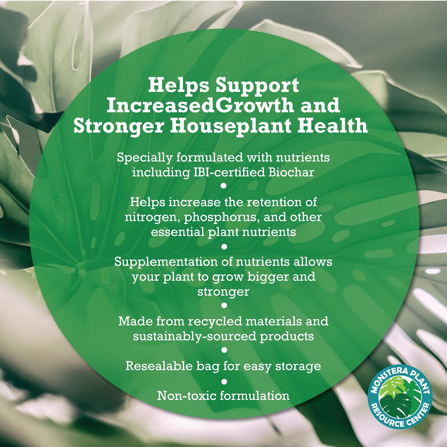 HOUSEPLANT RESOURCE CENTER biochar and worm castings detail for nutrient retention.